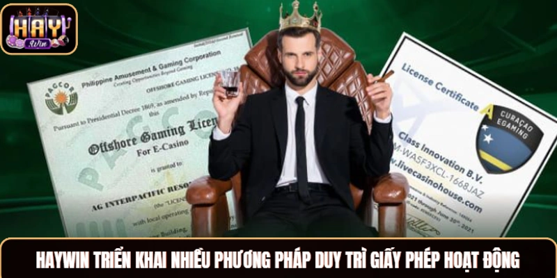 Giấy Phép Hoạt Động Haywin Và Thông Tin Anh Em Cần Biết Haywin triển khai nhiều phương pháp duy trì giấy phép hoạt động của nền tảng